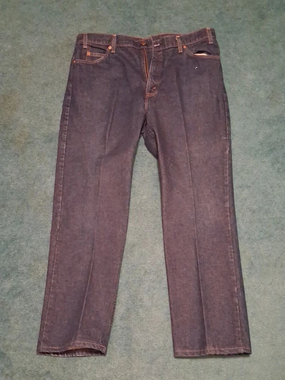 Levi's Men's Straight Jeans in Dark Blue Denim
